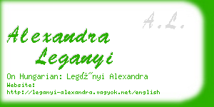 alexandra leganyi business card